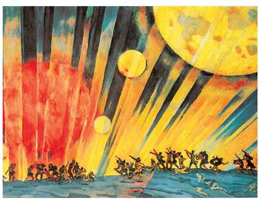 Planeta berria, K. Yuonen koadroa, ordena berriaren eta gizarte berriaren sorreraren alegoria komunista.<br><br>